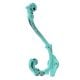 Antique Sea Green Iron Hook
